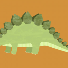 Happy Stegosaurus